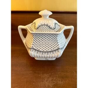 Wm Adams Real English Ironstone MINUET Sugar‎ Bowl